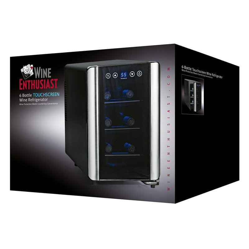 Wine Enthusiast Companies 6 Bottle Silent Series Single Zone